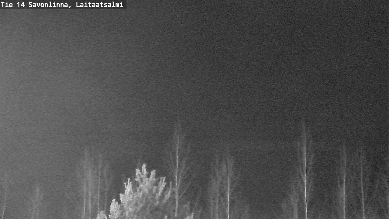 Weather Camera Image Väg 14 Nyslott, Laitaatsalmi, Savonlinna, Etelä-Savo