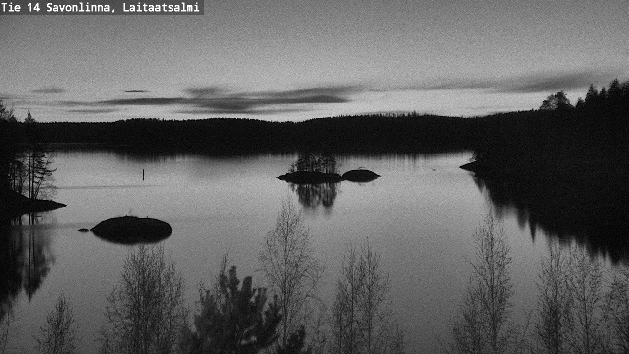 Weather Camera Image Väg 14 Nyslott, Laitaatsalmi, Savonlinna, Etelä-Savo