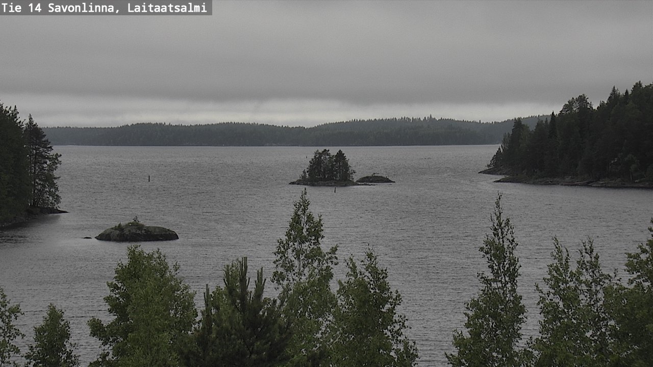 Weather Camera Image Road 14 Savonlinna, Laitaatsalmi, Savonlinna, Etelä-Savo
