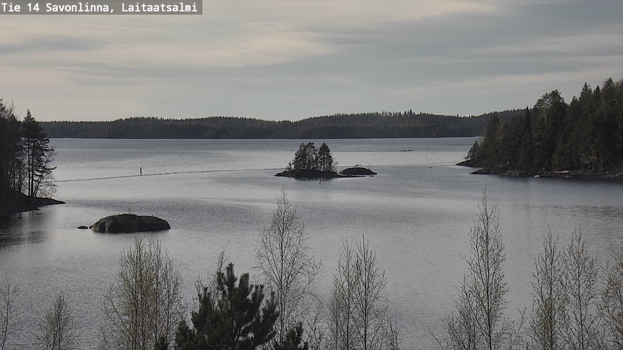 Weather Camera Image Väg 14 Nyslott, Laitaatsalmi, Savonlinna, Etelä-Savo