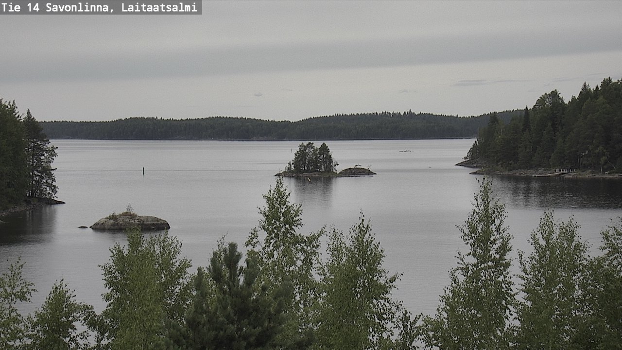 Weather Camera Image Road 14 Savonlinna, Laitaatsalmi, Savonlinna, Etelä-Savo