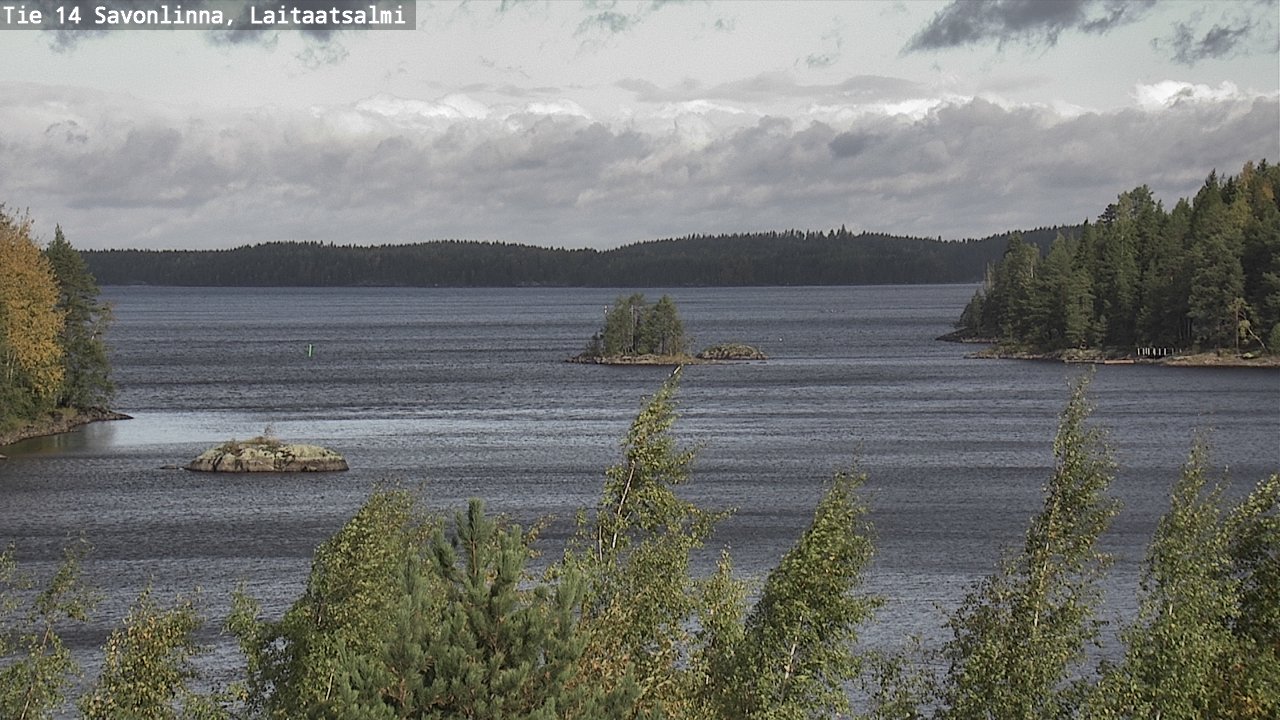 Weather Camera Image Road 14 Savonlinna, Laitaatsalmi, Savonlinna, Etelä-Savo