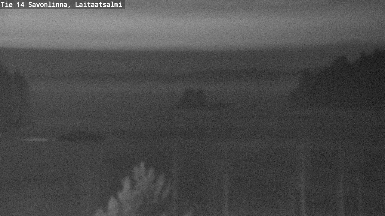 Weather Camera Image Väg 14 Nyslott, Laitaatsalmi, Savonlinna, Etelä-Savo