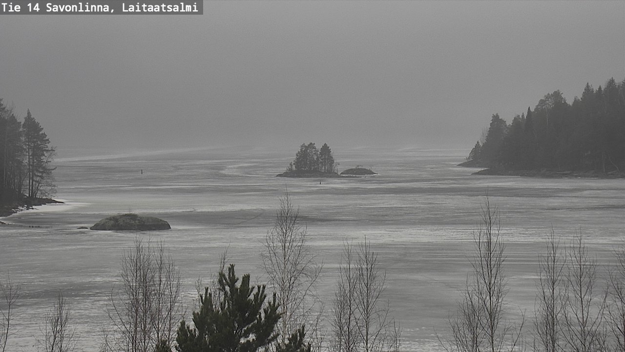 Weather Camera Image Väg 14 Nyslott, Laitaatsalmi, Savonlinna, Etelä-Savo