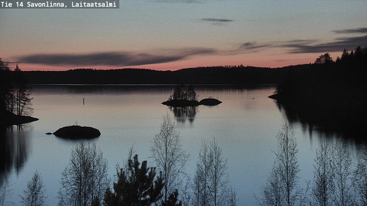 Weather Camera Image Väg 14 Nyslott, Laitaatsalmi, Savonlinna, Etelä-Savo