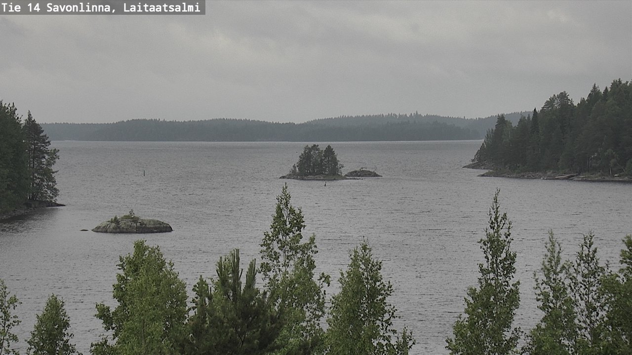 Weather Camera Image Väg 14 Nyslott, Laitaatsalmi, Savonlinna, Etelä-Savo