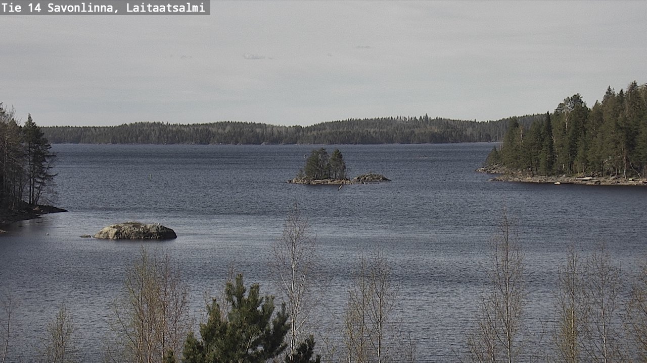Weather Camera Image Väg 14 Nyslott, Laitaatsalmi, Savonlinna, Etelä-Savo