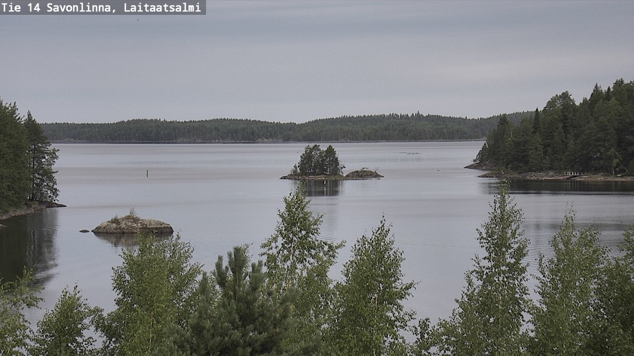 Weather Camera Image Road 14 Savonlinna, Laitaatsalmi, Savonlinna, Etelä-Savo
