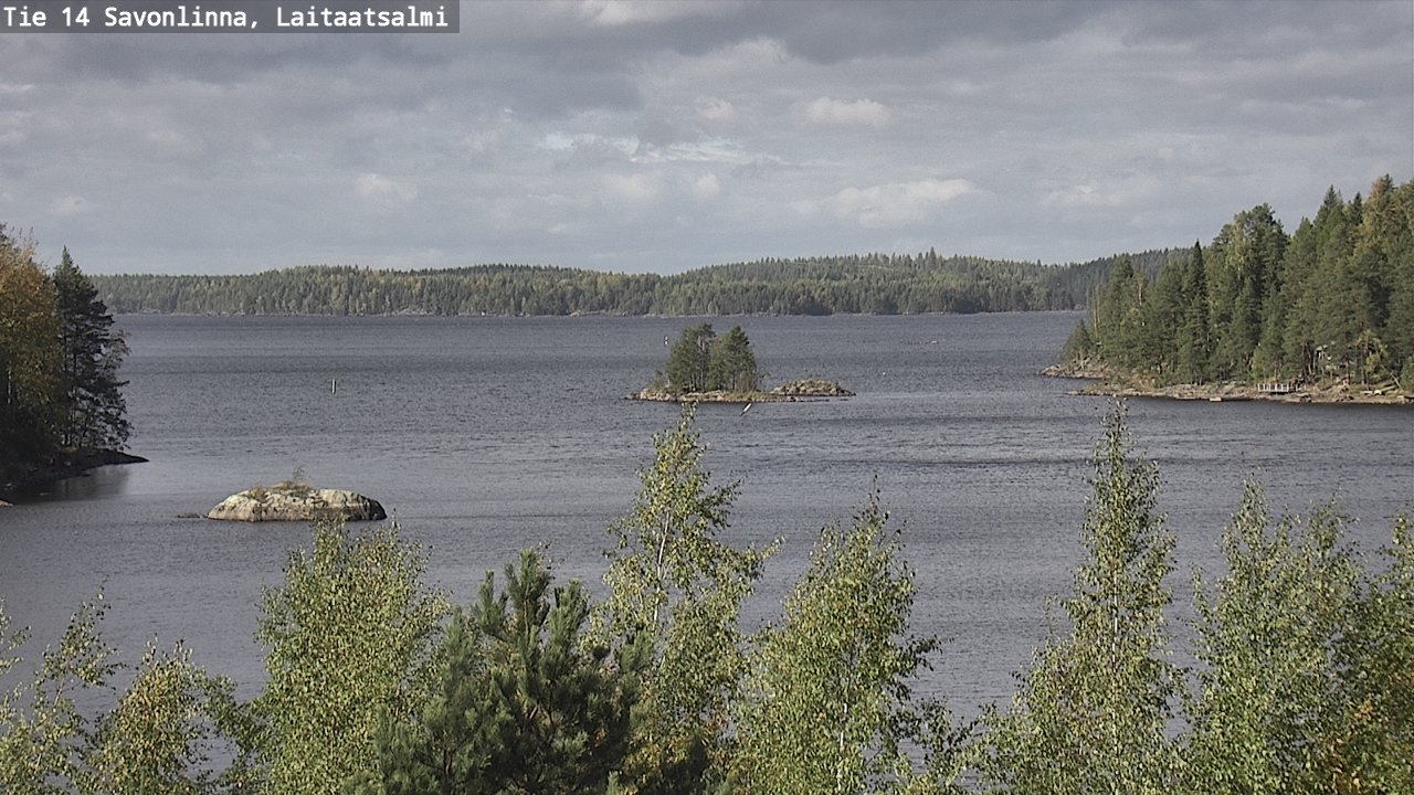 Weather Camera Image Väg 14 Nyslott, Laitaatsalmi, Savonlinna, Etelä-Savo