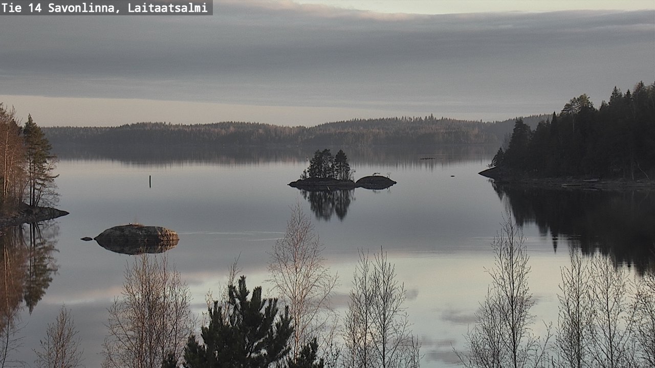 Weather Camera Image Väg 14 Nyslott, Laitaatsalmi, Savonlinna, Etelä-Savo