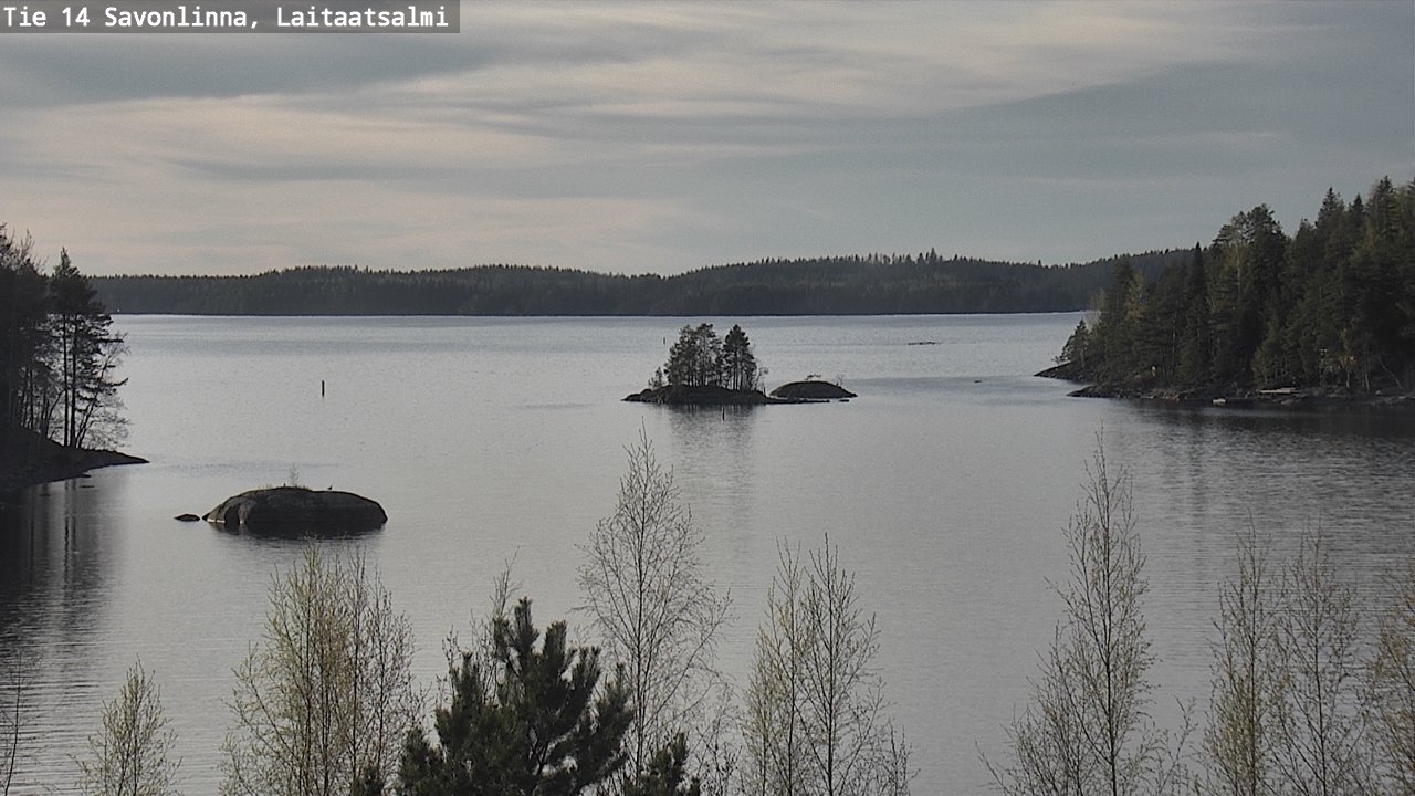 Weather Camera Image Väg 14 Nyslott, Laitaatsalmi, Savonlinna, Etelä-Savo
