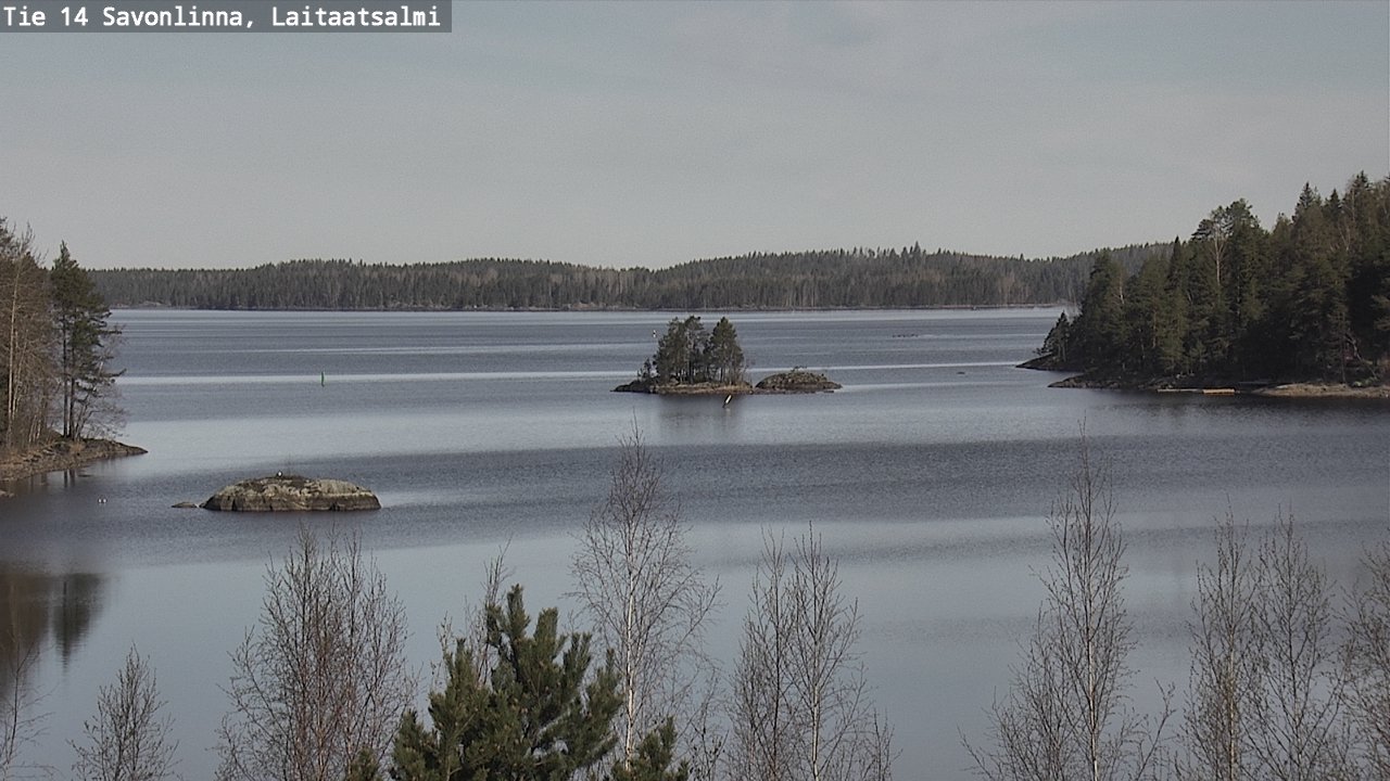 Weather Camera Image Väg 14 Nyslott, Laitaatsalmi, Savonlinna, Etelä-Savo