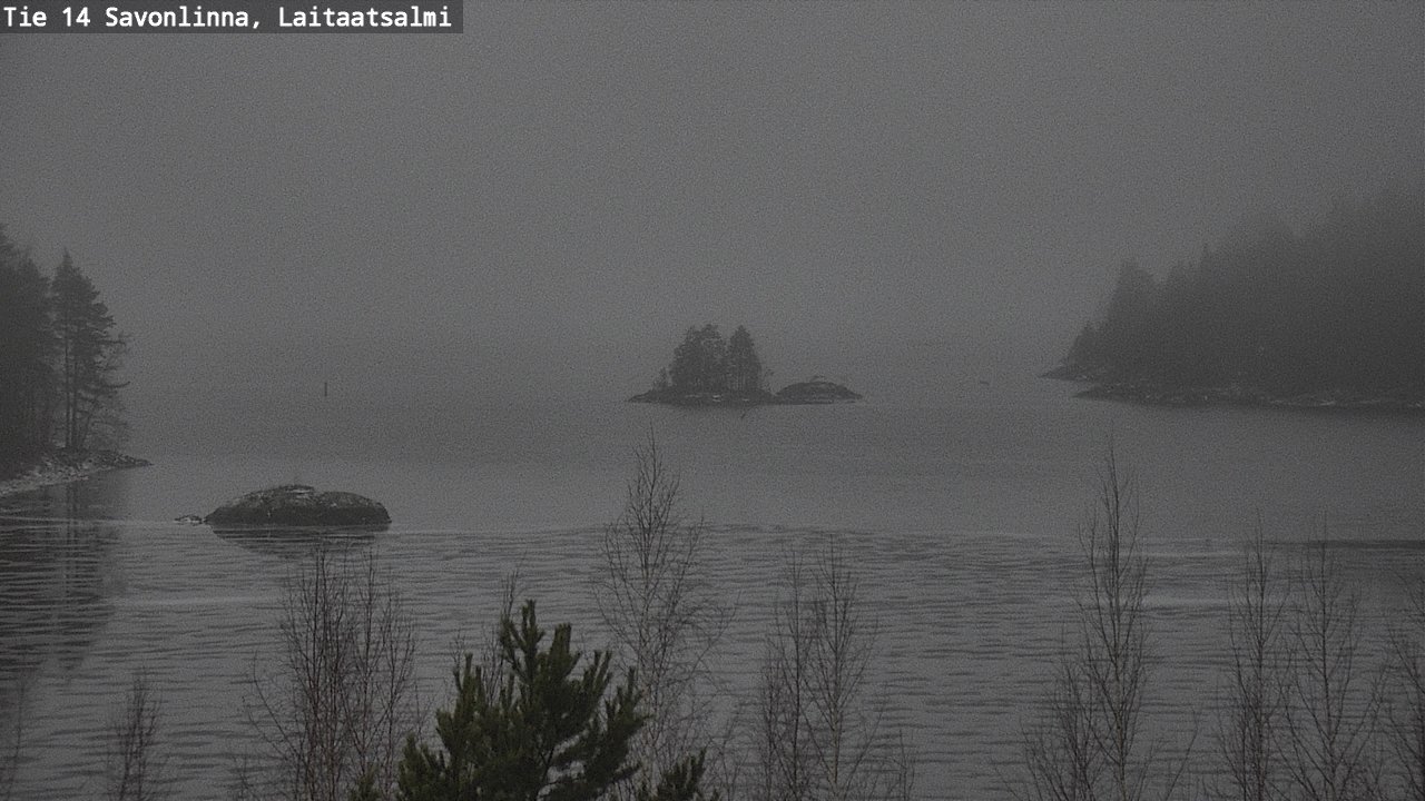 Weather Camera Image Väg 14 Nyslott, Laitaatsalmi, Savonlinna, Etelä-Savo