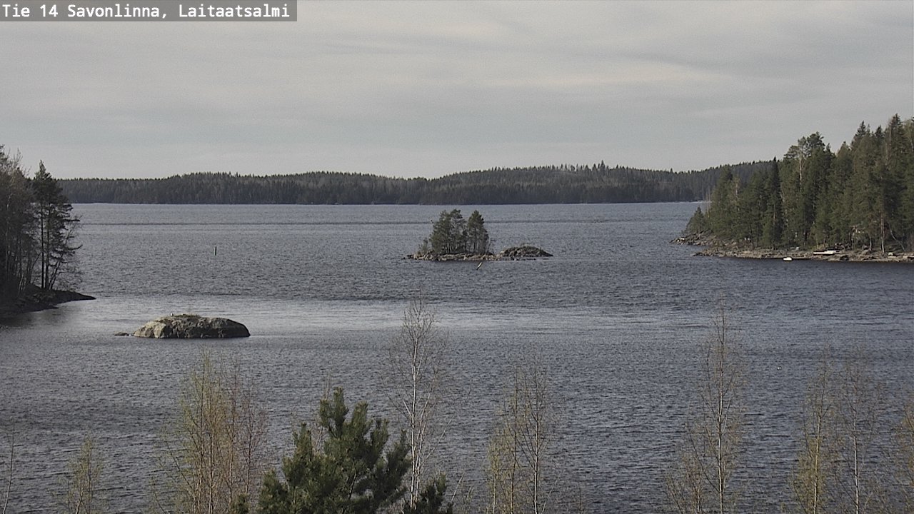 Weather Camera Image Väg 14 Nyslott, Laitaatsalmi, Savonlinna, Etelä-Savo