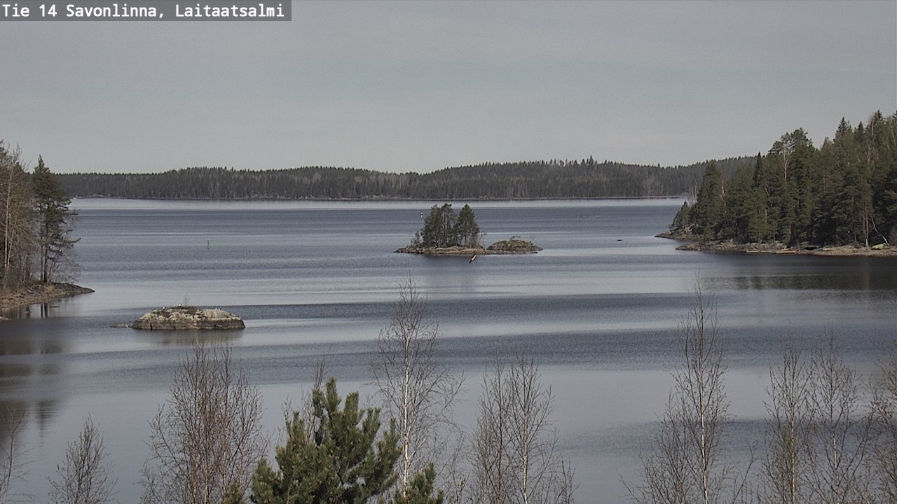 Weather Camera Image Väg 14 Nyslott, Laitaatsalmi, Savonlinna, Etelä-Savo