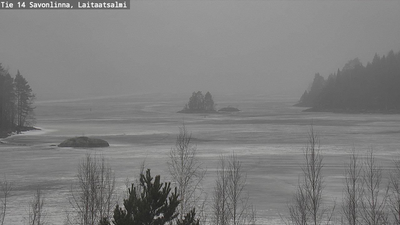 Weather Camera Image Väg 14 Nyslott, Laitaatsalmi, Savonlinna, Etelä-Savo