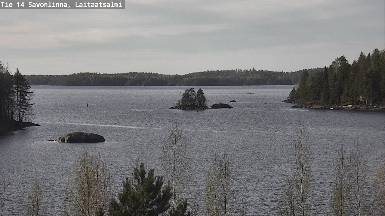 Weather Camera Image Väg 14 Nyslott, Laitaatsalmi, Savonlinna, Etelä-Savo