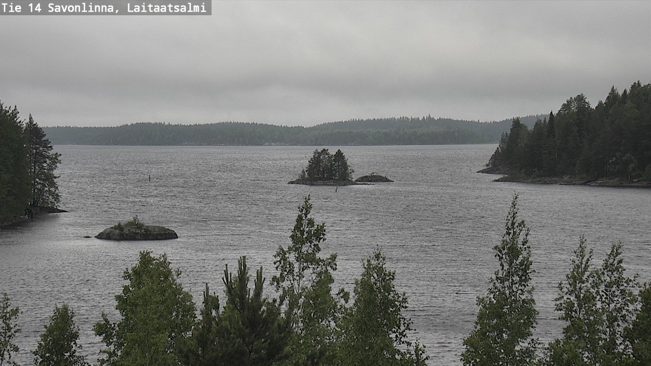 Weather Camera Image Road 14 Savonlinna, Laitaatsalmi, Savonlinna, Etelä-Savo