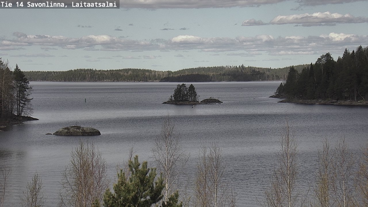 Weather Camera Image Väg 14 Nyslott, Laitaatsalmi, Savonlinna, Etelä-Savo