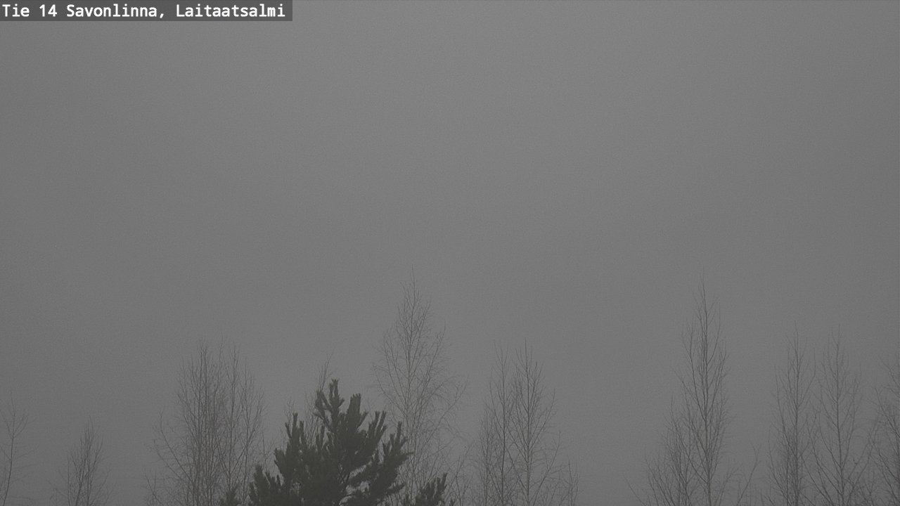 Weather Camera Image Väg 14 Nyslott, Laitaatsalmi, Savonlinna, Etelä-Savo