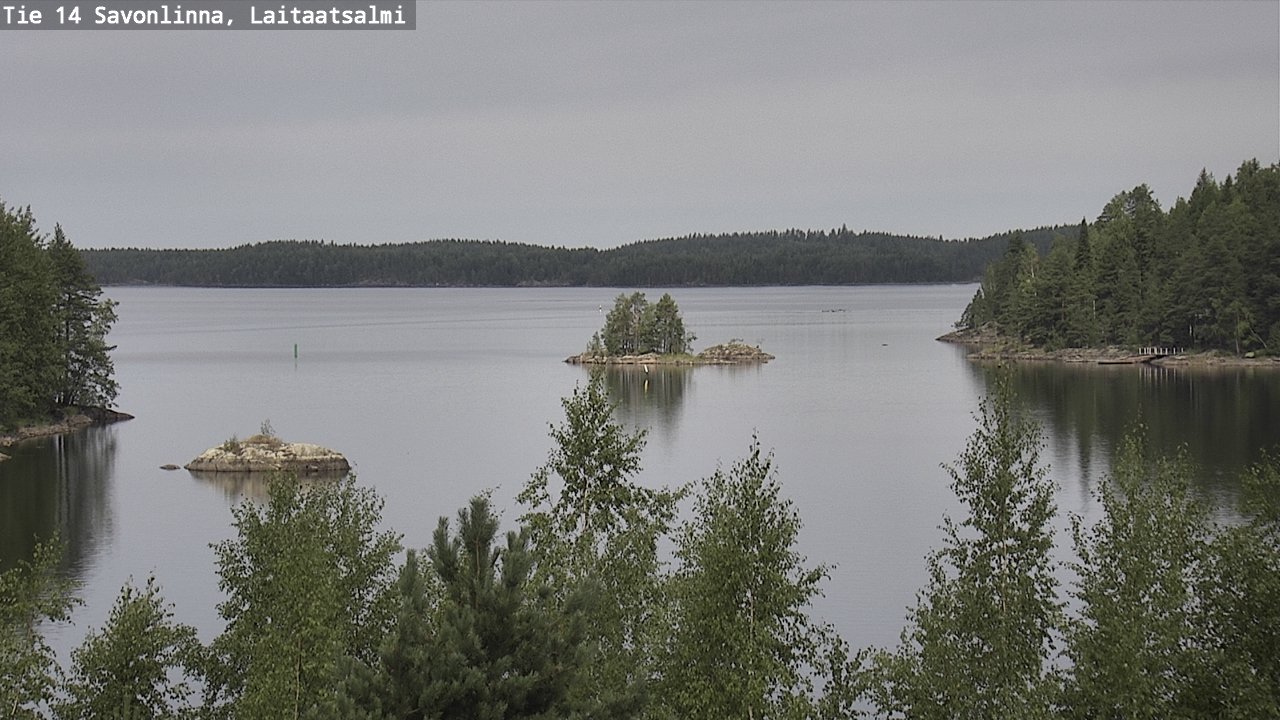Weather Camera Image Road 14 Savonlinna, Laitaatsalmi, Savonlinna, Etelä-Savo
