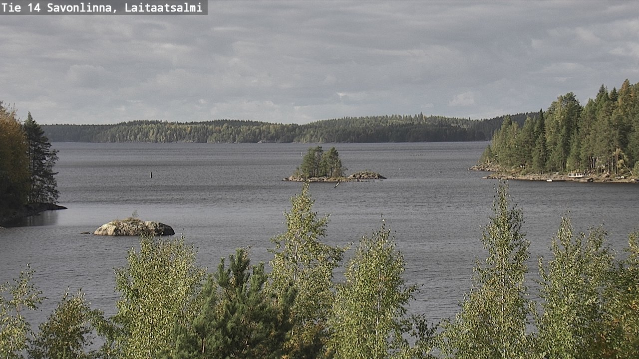 Weather Camera Image Väg 14 Nyslott, Laitaatsalmi, Savonlinna, Etelä-Savo