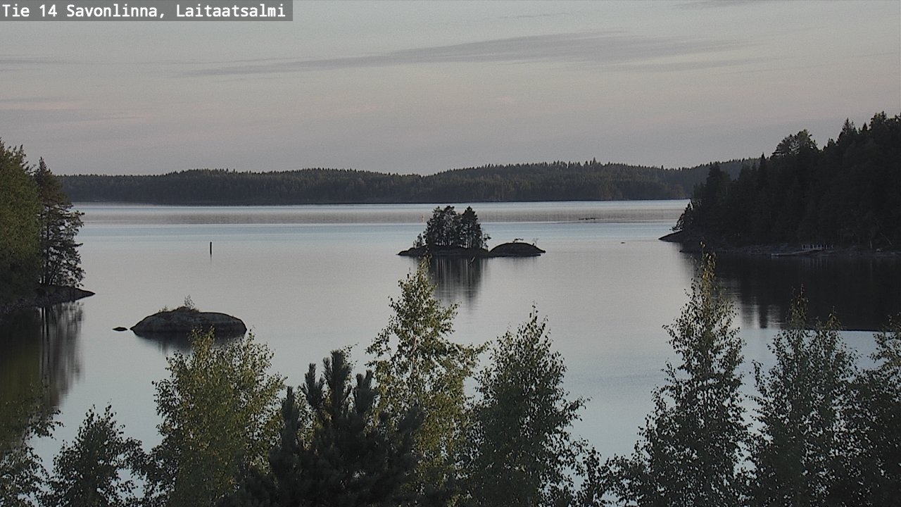 Weather Camera Image Road 14 Savonlinna, Laitaatsalmi, Savonlinna, Etelä-Savo