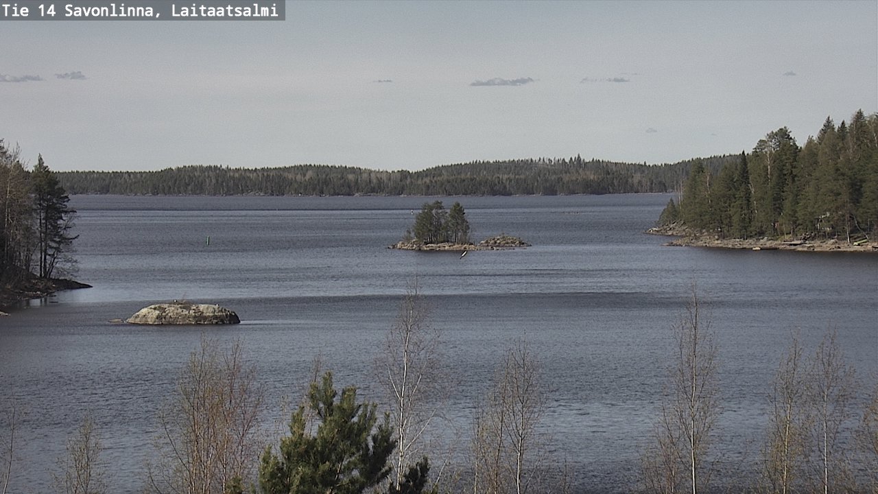 Weather Camera Image Väg 14 Nyslott, Laitaatsalmi, Savonlinna, Etelä-Savo