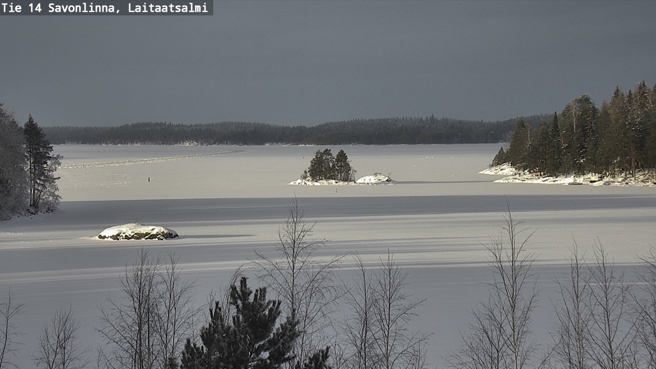 Weather Camera Image Väg 14 Nyslott, Laitaatsalmi, Savonlinna, Etelä-Savo