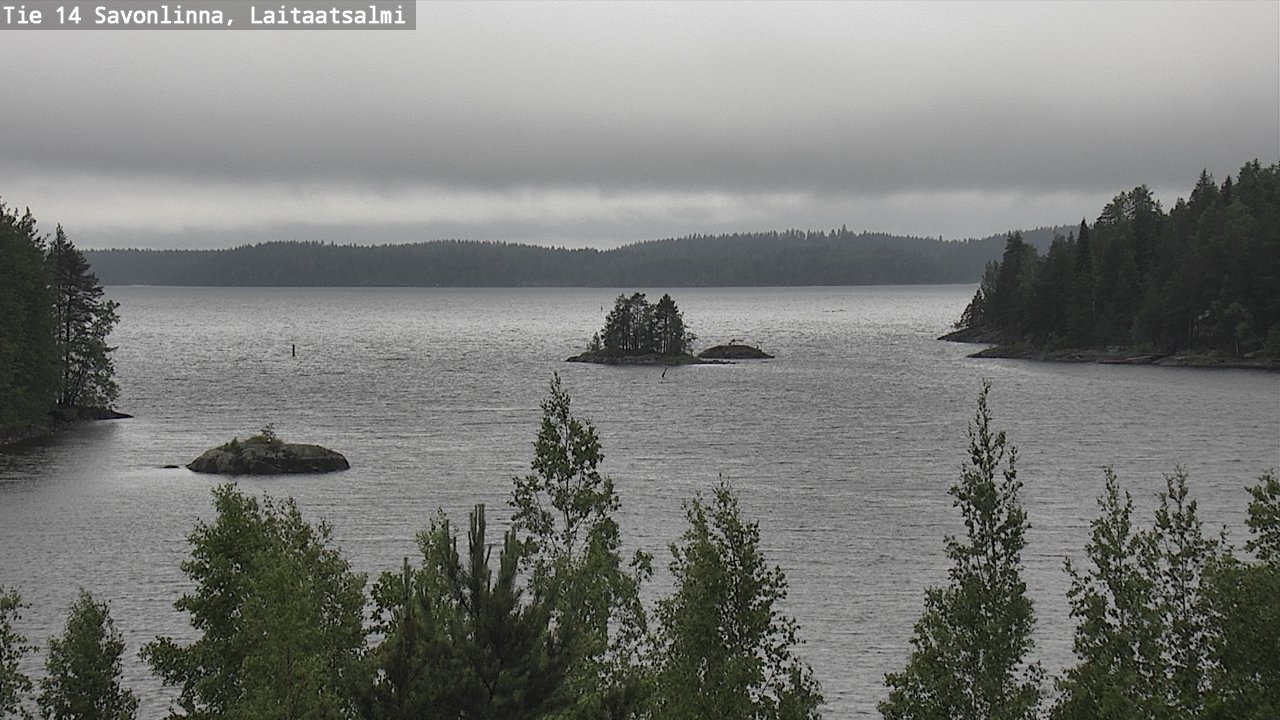 Weather Camera Image Road 14 Savonlinna, Laitaatsalmi, Savonlinna, Etelä-Savo