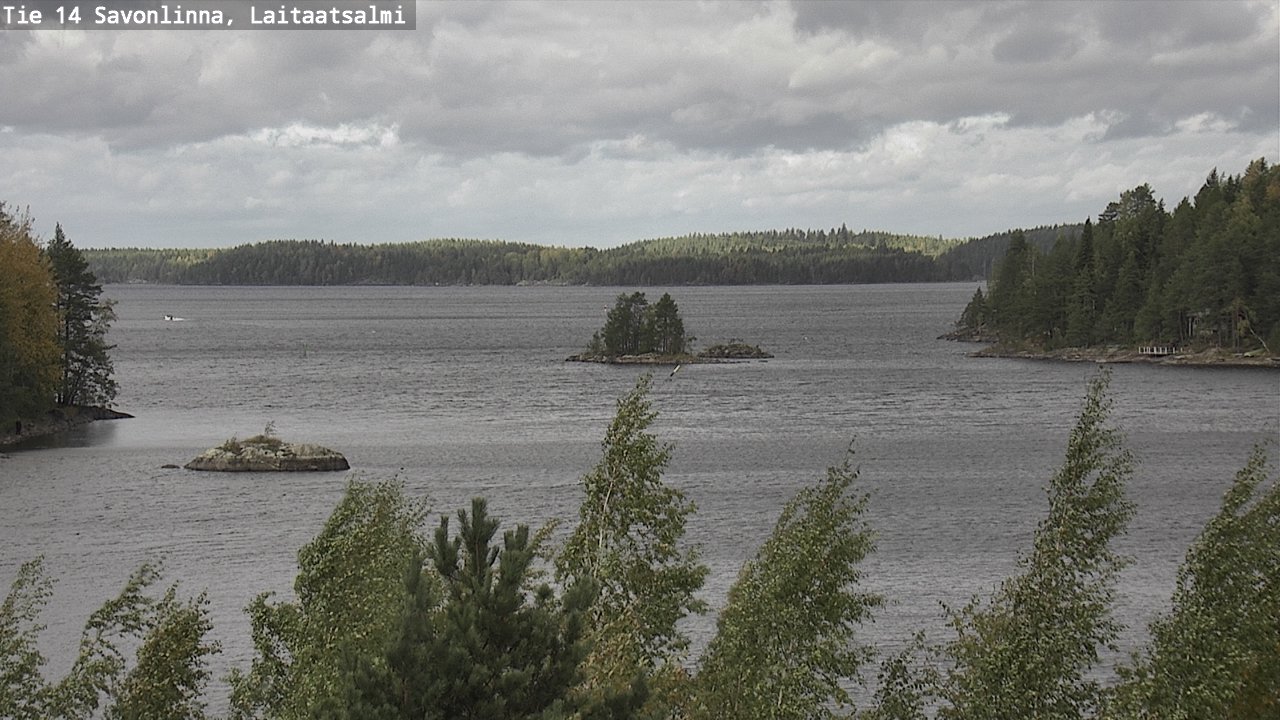 Weather Camera Image Väg 14 Nyslott, Laitaatsalmi, Savonlinna, Etelä-Savo