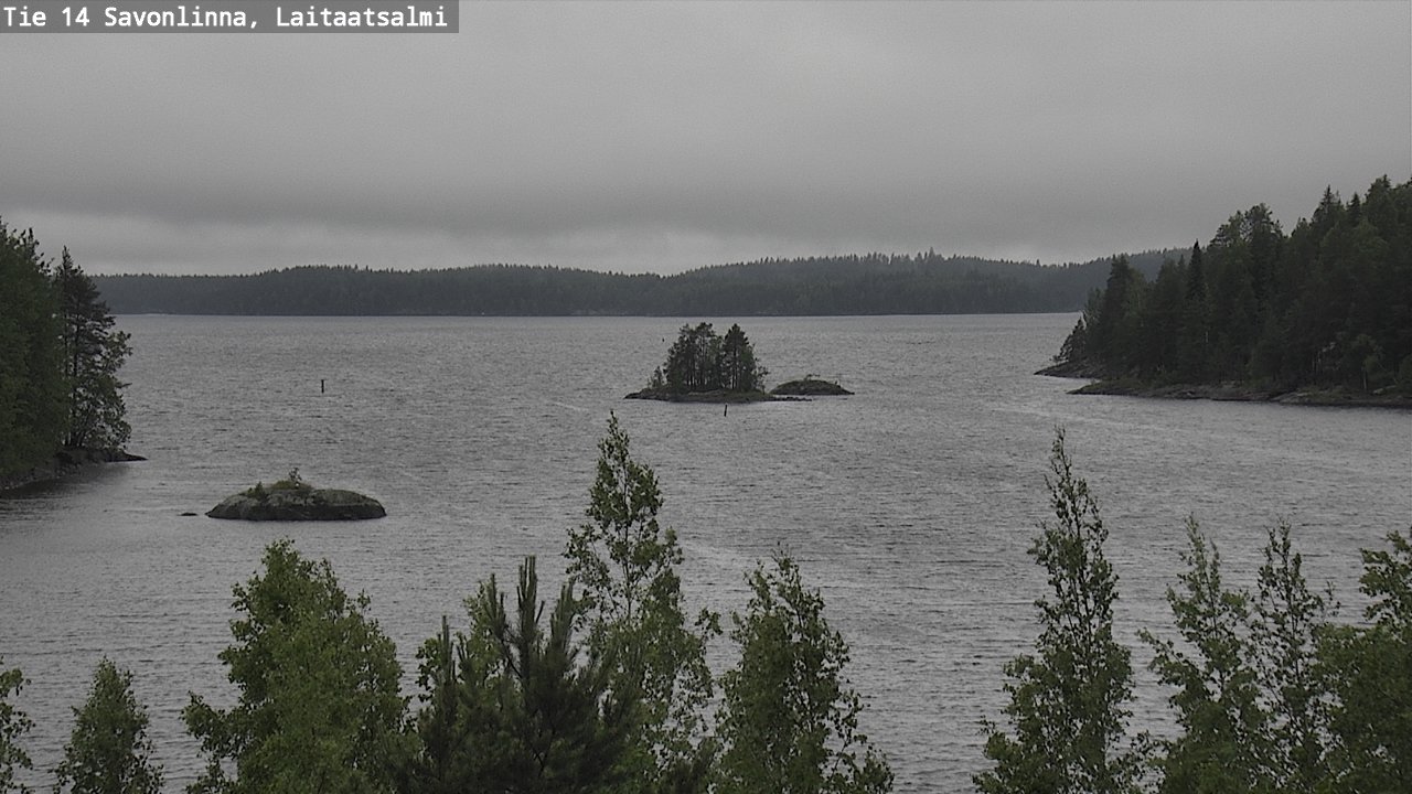 Weather Camera Image Road 14 Savonlinna, Laitaatsalmi, Savonlinna, Etelä-Savo