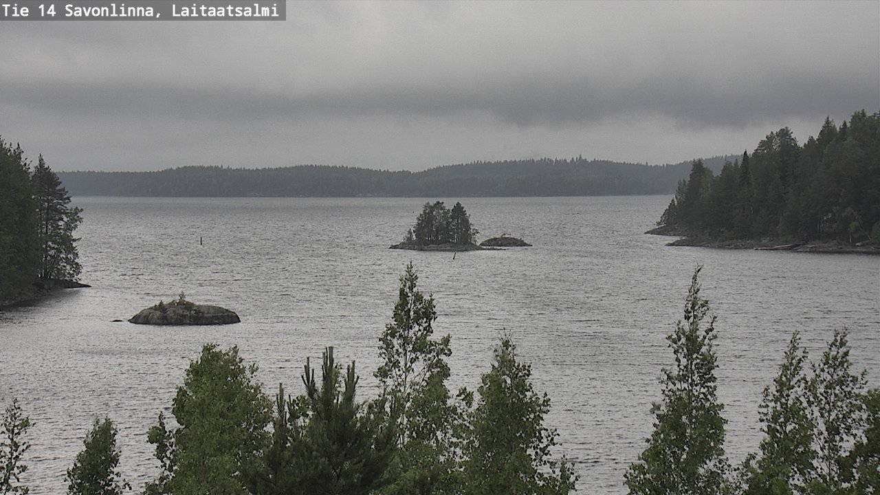 Weather Camera Image Road 14 Savonlinna, Laitaatsalmi, Savonlinna, Etelä-Savo