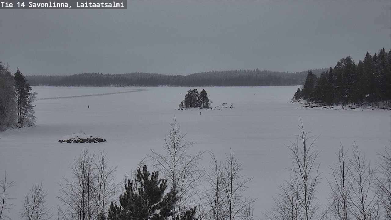 Weather Camera Image Road 14 Savonlinna, Laitaatsalmi, Savonlinna, Etelä-Savo