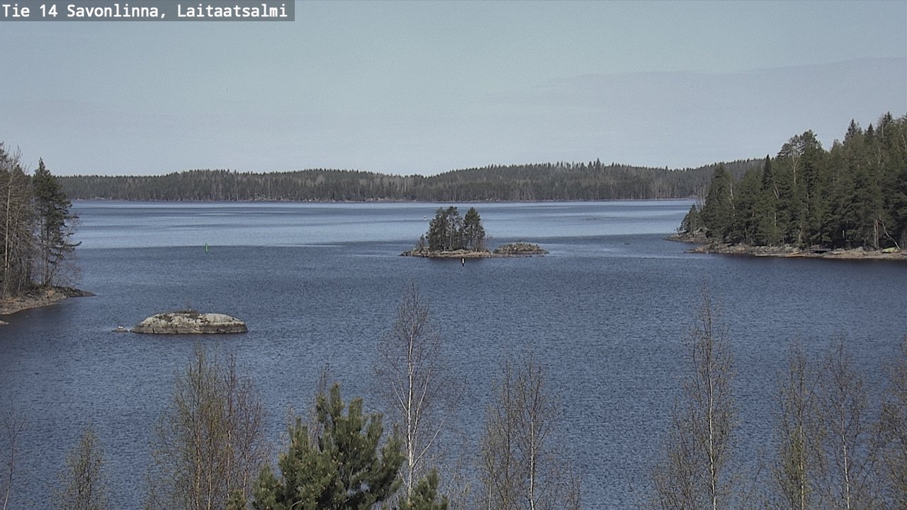 Weather Camera Image Road 14 Savonlinna, Laitaatsalmi, Savonlinna, Etelä-Savo