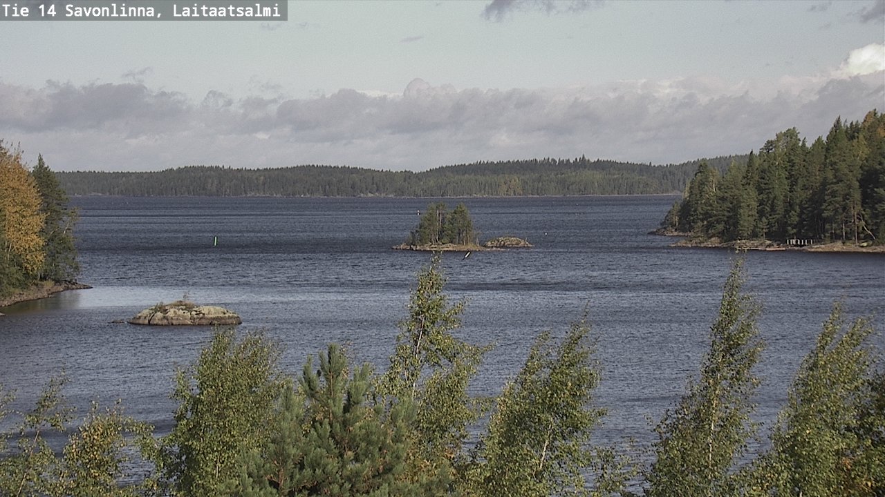 Weather Camera Image Road 14 Savonlinna, Laitaatsalmi, Savonlinna, Etelä-Savo