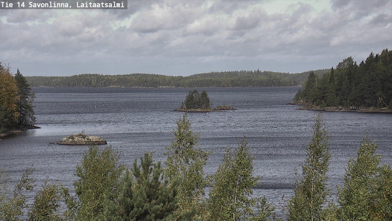 Weather Camera Image Väg 14 Nyslott, Laitaatsalmi, Savonlinna, Etelä-Savo