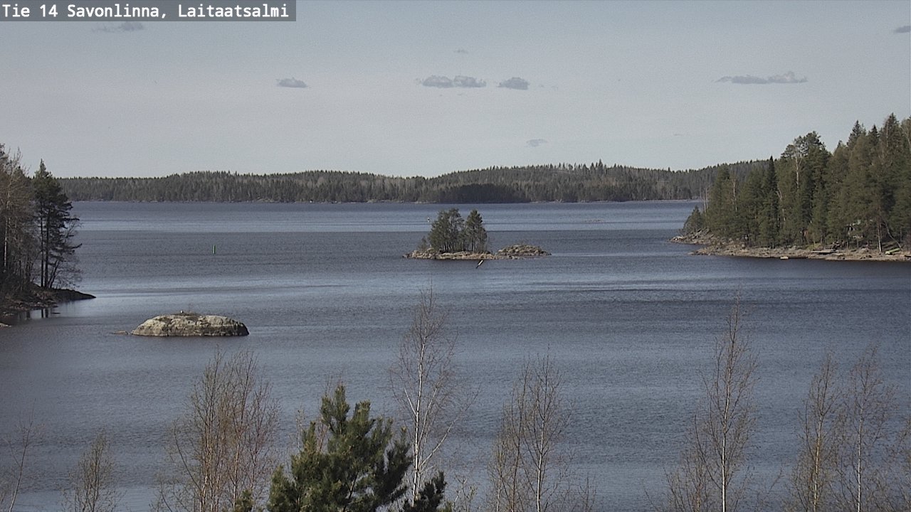 Weather Camera Image Väg 14 Nyslott, Laitaatsalmi, Savonlinna, Etelä-Savo