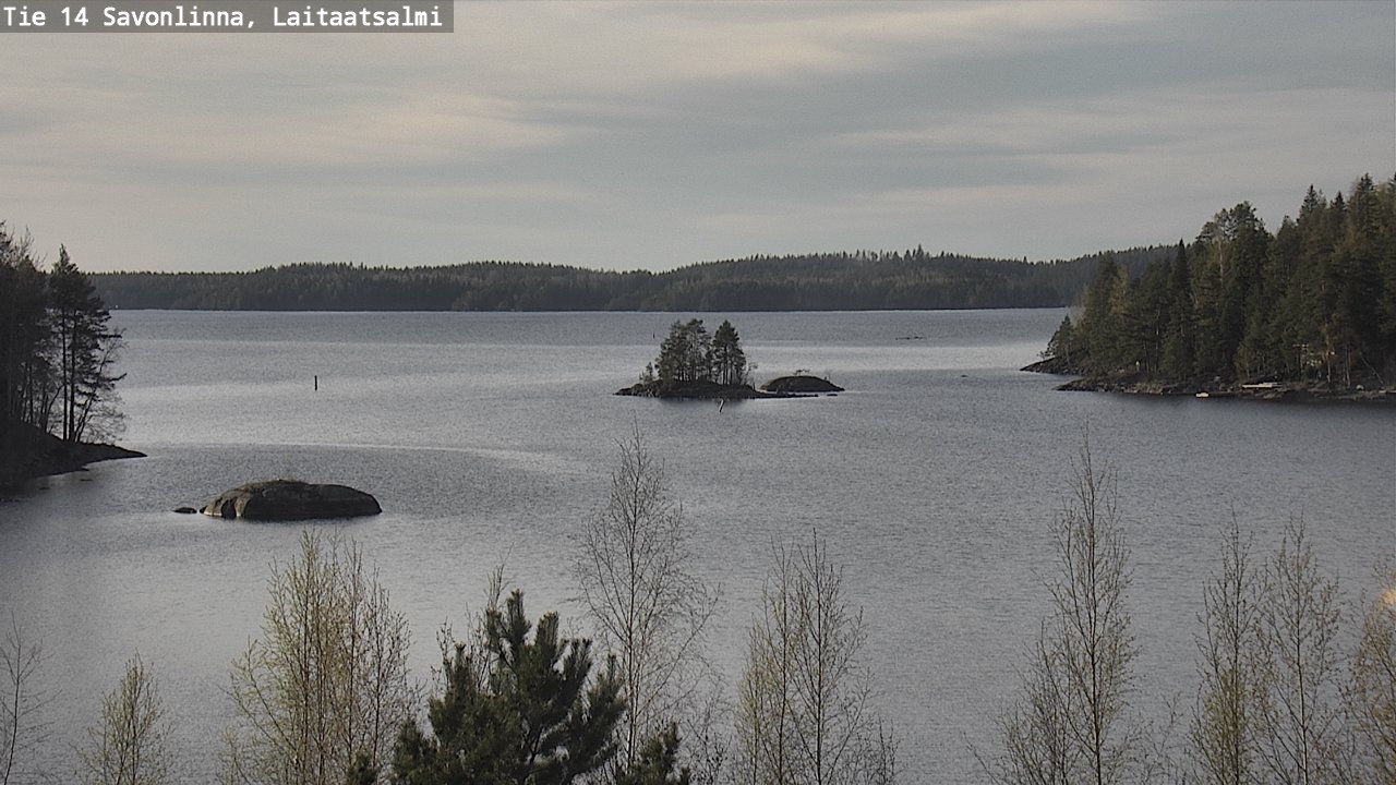 Weather Camera Image Väg 14 Nyslott, Laitaatsalmi, Savonlinna, Etelä-Savo