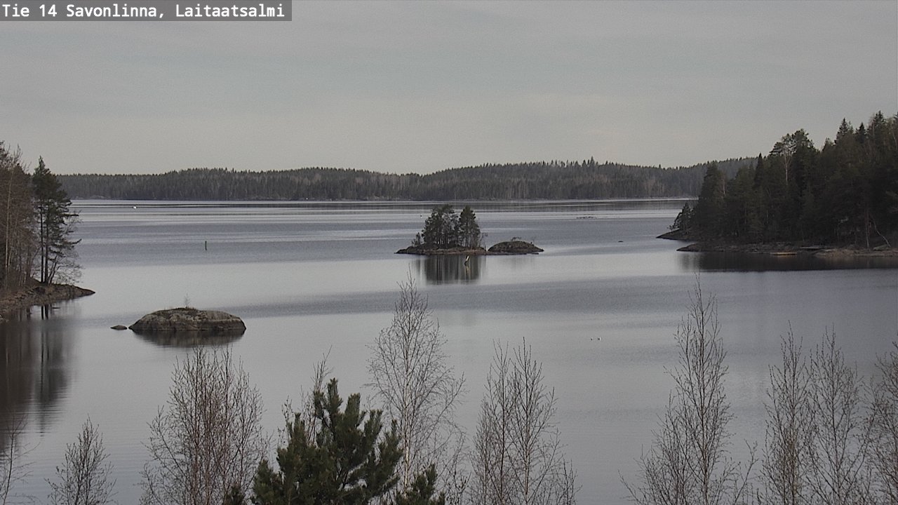 Weather Camera Image Väg 14 Nyslott, Laitaatsalmi, Savonlinna, Etelä-Savo