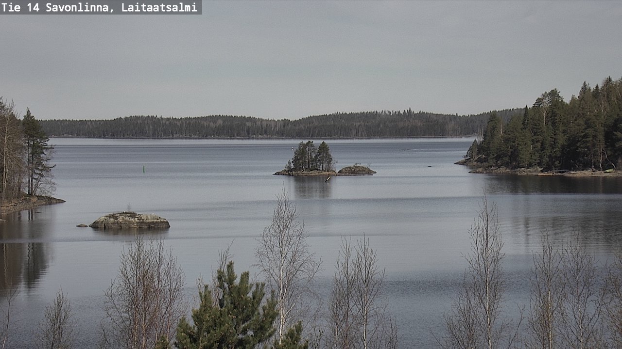 Weather Camera Image Väg 14 Nyslott, Laitaatsalmi, Savonlinna, Etelä-Savo