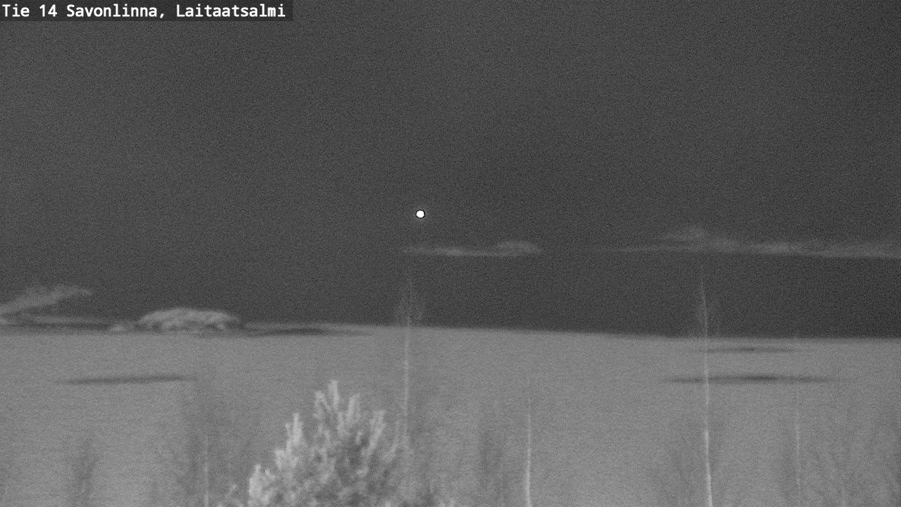 Weather Camera Image Road 14 Savonlinna, Laitaatsalmi, Savonlinna, Etelä-Savo