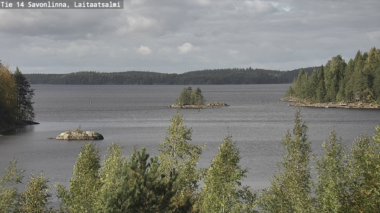 Weather Camera Image Väg 14 Nyslott, Laitaatsalmi, Savonlinna, Etelä-Savo