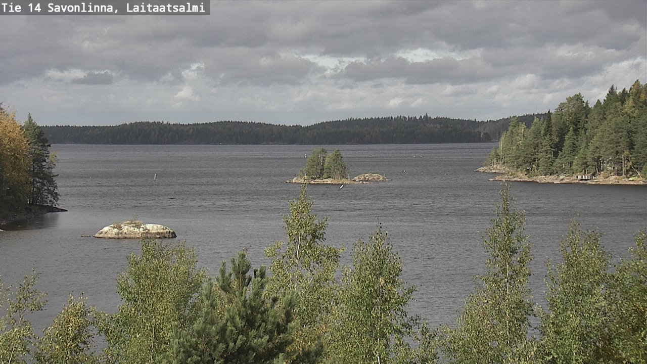 Weather Camera Image Väg 14 Nyslott, Laitaatsalmi, Savonlinna, Etelä-Savo