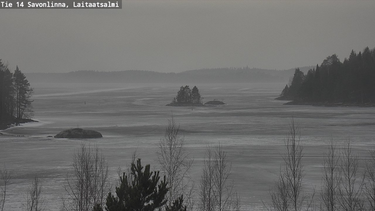 Weather Camera Image Väg 14 Nyslott, Laitaatsalmi, Savonlinna, Etelä-Savo