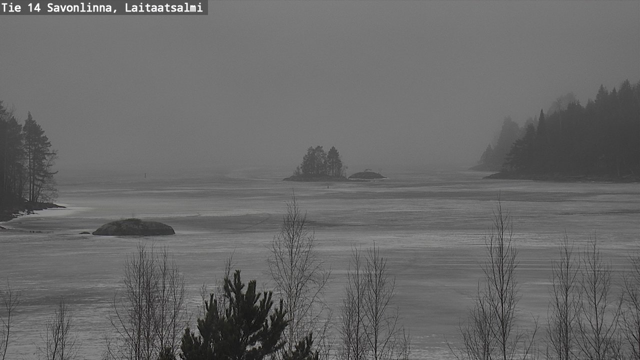 Weather Camera Image Väg 14 Nyslott, Laitaatsalmi, Savonlinna, Etelä-Savo