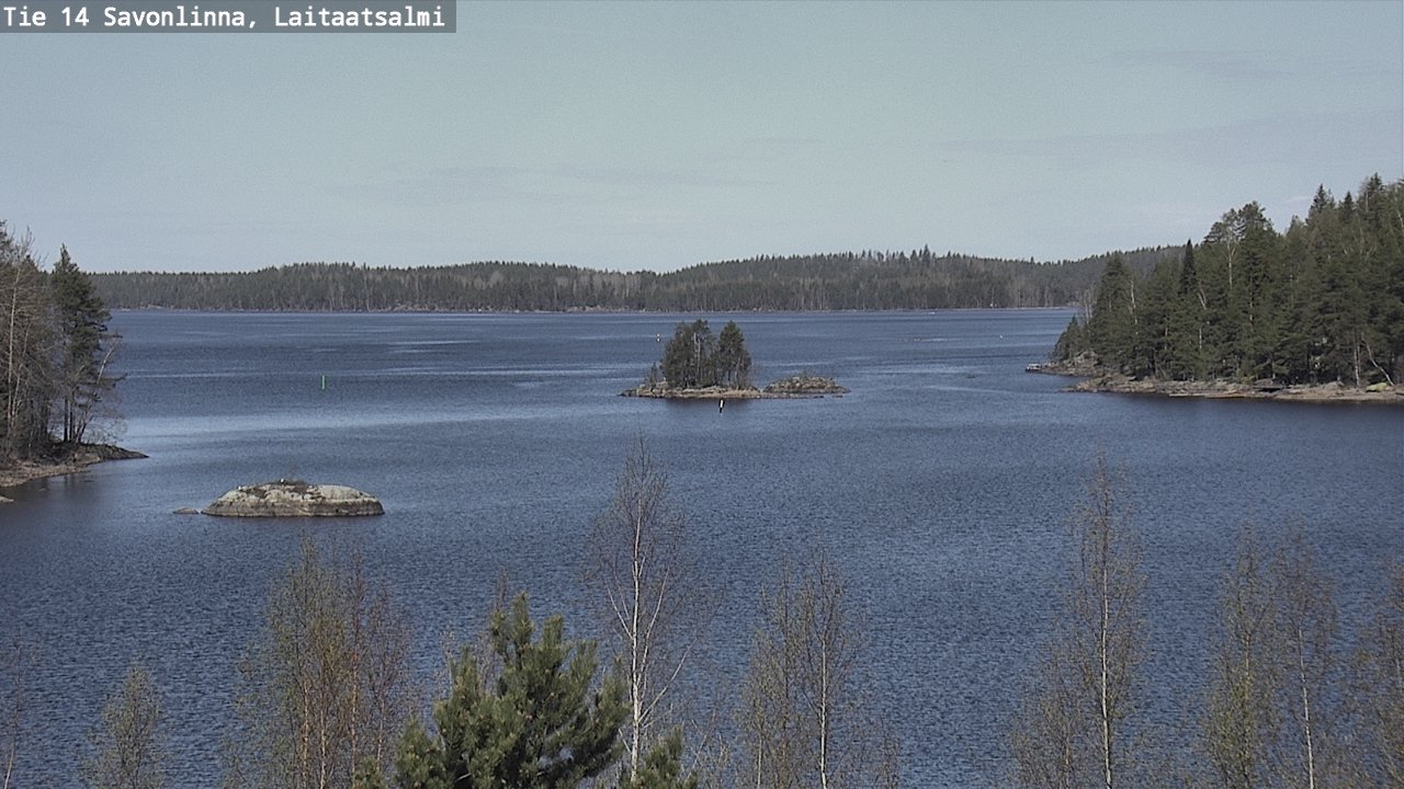 Weather Camera Image Road 14 Savonlinna, Laitaatsalmi, Savonlinna, Etelä-Savo