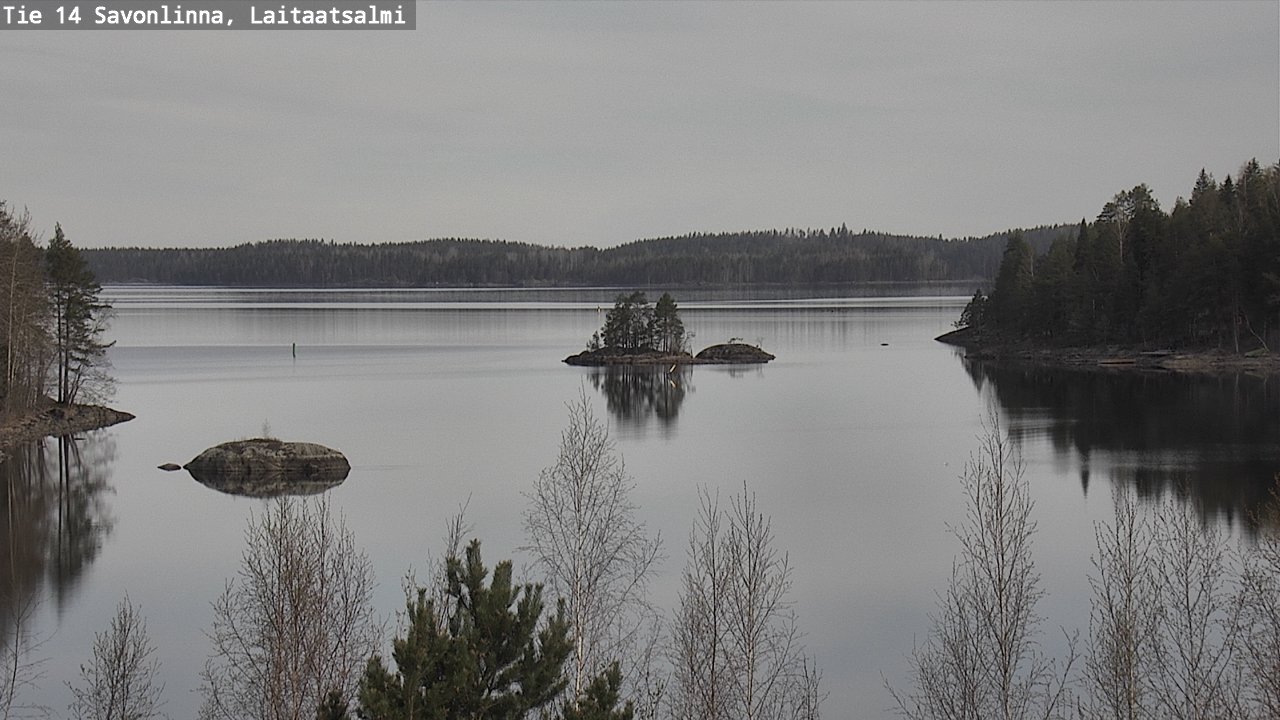 Weather Camera Image Väg 14 Nyslott, Laitaatsalmi, Savonlinna, Etelä-Savo