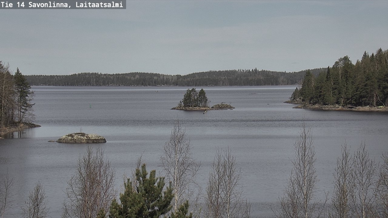 Weather Camera Image Väg 14 Nyslott, Laitaatsalmi, Savonlinna, Etelä-Savo