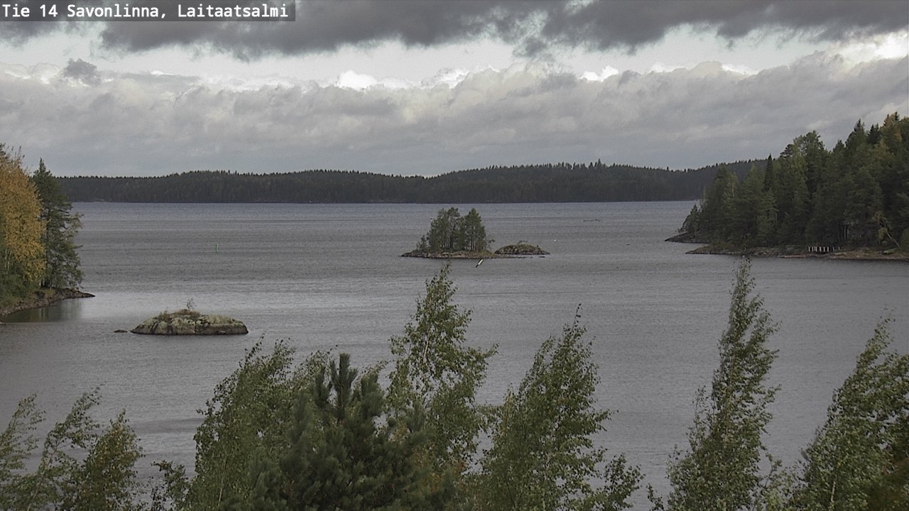 Weather Camera Image Road 14 Savonlinna, Laitaatsalmi, Savonlinna, Etelä-Savo